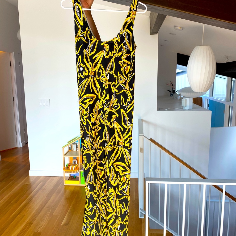 Yellow Print Dress